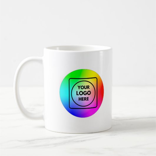 Modern Simple Custom Business Logo Template mug Koffiemok (Links)