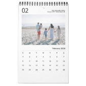Modern Simple Custom Family Photo 2023 Calendar Kalender (Feb 2026)