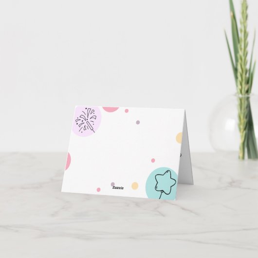 Modern Simple Custom Photo Birthday Greeting Card Bedankkaart (Achterkant)