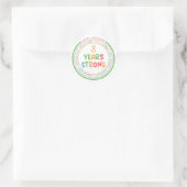 Modern Simple Custom Photo Birthday Ronde Sticker (Tas)