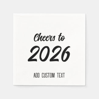 Modern Simple Custom Script 2026 New Years Party Servet