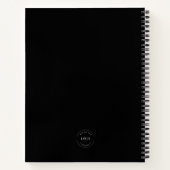 Modern Simple Custom wit Logo website Branded Notitieboek (Achterkant)