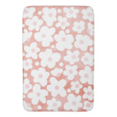 Modern Simple Daisies Pastel Pink Terracotta Badmat (Voorkant Verticaal)