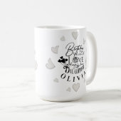 Modern Simple Daughter Birthday Design Koffiemok (Voorkant rechts)