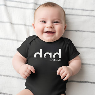 Modern Simple Design Papa houdt van mij Romper