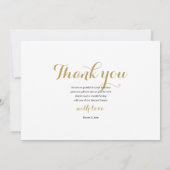 Modern Simple Elegant 12 Photo Collage Wedding Bedankkaart (Achterkant)