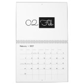 Modern Simple Elegant 2026 Calendar Kalender (Feb 2027)