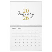 Modern Simple Elegant 2026 Calendar Kalender (Jan 2026)