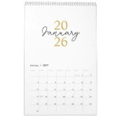 Modern Simple Elegant 2026 Calendar Kalender (Jan 2027)