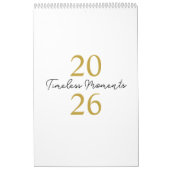 Modern Simple Elegant 2026 Calendar Kalender (Hoes)