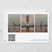 Modern Simple Elegant 4 Photo Wedding Save The Date (Achterkant)