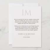 Modern Simple Elegant Photo Wedding Thank You Bedankkaart (Achterkant)