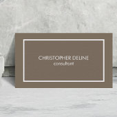 Modern Simple Elegant Texture Brown Attorney Visitekaartje
