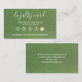 Modern Simple elegant typography Loyalty Card Visitekaartje (Voorkant / Achterkant)