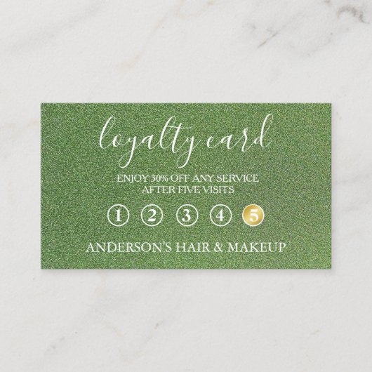 Modern Simple elegant typography Loyalty Card Visitekaartje (Voorkant)