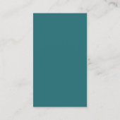 Modern Simple-Emerald Green-Save the Date- Visitekaartje (Achterkant)