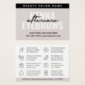 Modern Simple Eyebrow Tint Henna Brows Aftercare Visitekaartje (Voorkant /achterkant)