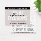 Modern Simple Eyebrow Tint Henna Brows Aftercare Visitekaartje (Bureau)