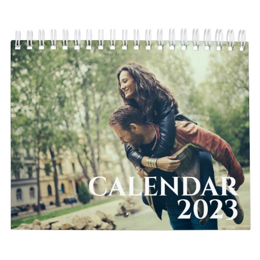 Modern Simple Family Collage Photo 2023 Calendar Kalender (Hoes)