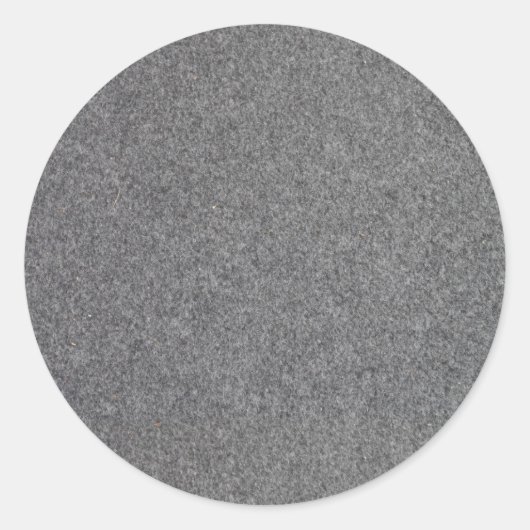 Modern Simple Faux Grey Felt Sticker Label (Voorkant)