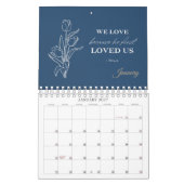 Modern Simple Floral Christian Kalender (Jan 2027)