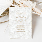 Modern Simple Floral Wedding  Kaart