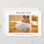 Modern Simple Framed Photo Wedding Landscape (Voorkant)