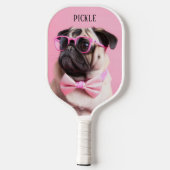 Modern Simple Funny Dog Pet Photo Pickleball Paddle (Achterkant)