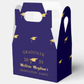 Modern Simple Gold Graduation Cap Grad Party  Bedankdoosjes (Open)