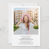 Modern Simple Graduate 2 Photo Graduation Party  Kaart (Achterkant)