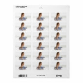 Modern Simple Graduation Photo Address Label (Full Sheet)