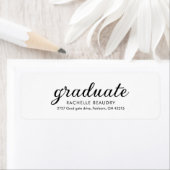Modern Simple Graduation Return Address Label (Insitu)