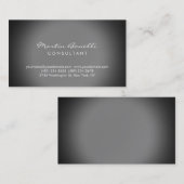 Modern Simple Grey Consultant-Visitekaartje Visitekaartje (Voorkant / Achterkant)