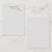 Modern Simple Grey Professioneel Minimalistisch Bl Notitiekaartje (Voorkant / Achterkant)