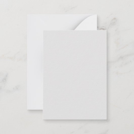 Modern Simple Grey Professioneel Minimalistisch Bl Notitiekaartje (Achterkant)