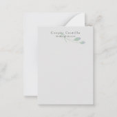 Modern Simple Grey Professioneel Minimalistisch Bl Notitiekaartje (Voorkant)