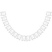 Modern Simple Grey White Terrazzo bundelt Vlaggetjes (Alle)