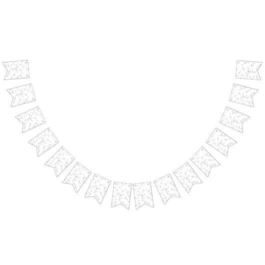 Modern Simple Grey White Terrazzo bundelt Vlaggetjes (Alle)