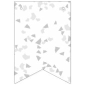 Modern Simple Grey White Terrazzo bundelt Vlaggetjes (Derde vlag)