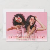 Modern Simple Happy Gelantine's Day Photo Feestdagenkaart (Voorkant)