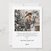 Modern Simple Happy Holidays Photo Calligraphy Feestdagenkaart (Achterkant)