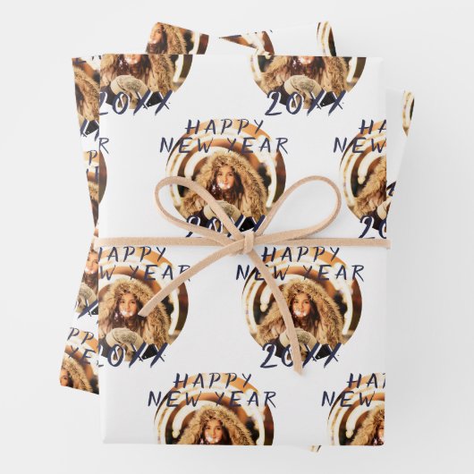 Modern Simple Happy Nieuwjaar 2023 Foto Inpakpapier Vel (In situ)
