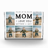 Modern Simple I Love You Mom Collage 5 Fotoblokken (Voorkant)