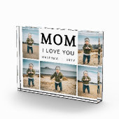 Modern Simple I Love You Mom Collage 5 Fotoblokken (Rechts)