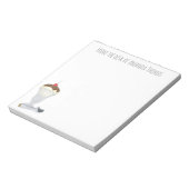 Modern Simple  Ice Cream Sundae Fun Notitieblok (Linkerzijde)