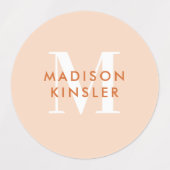 Modern Simple Initiaal Boho Waterproof Name Labs Labels (Design 2)