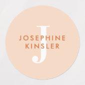 Modern Simple Initiaal Boho Waterproof Name Labs Labels (Design 2)