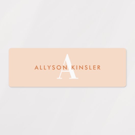Modern Simple Initiaal Boho Waterproof Name Labs Labels (Design 2)