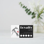 Modern Simple Line Art Salon Voeg uw Logo toe Visitekaartje (Staand voorkant)