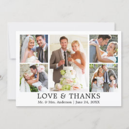 Modern Simple Love Bedankt Weddenschap 5 Foto